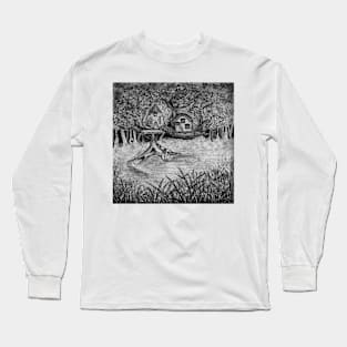 Treehouse Neighbors in the Forest Long Sleeve T-Shirt